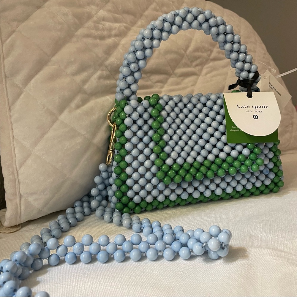 Kate Spade x Target Beaded Mini Top Handle Bag – Blue & Green